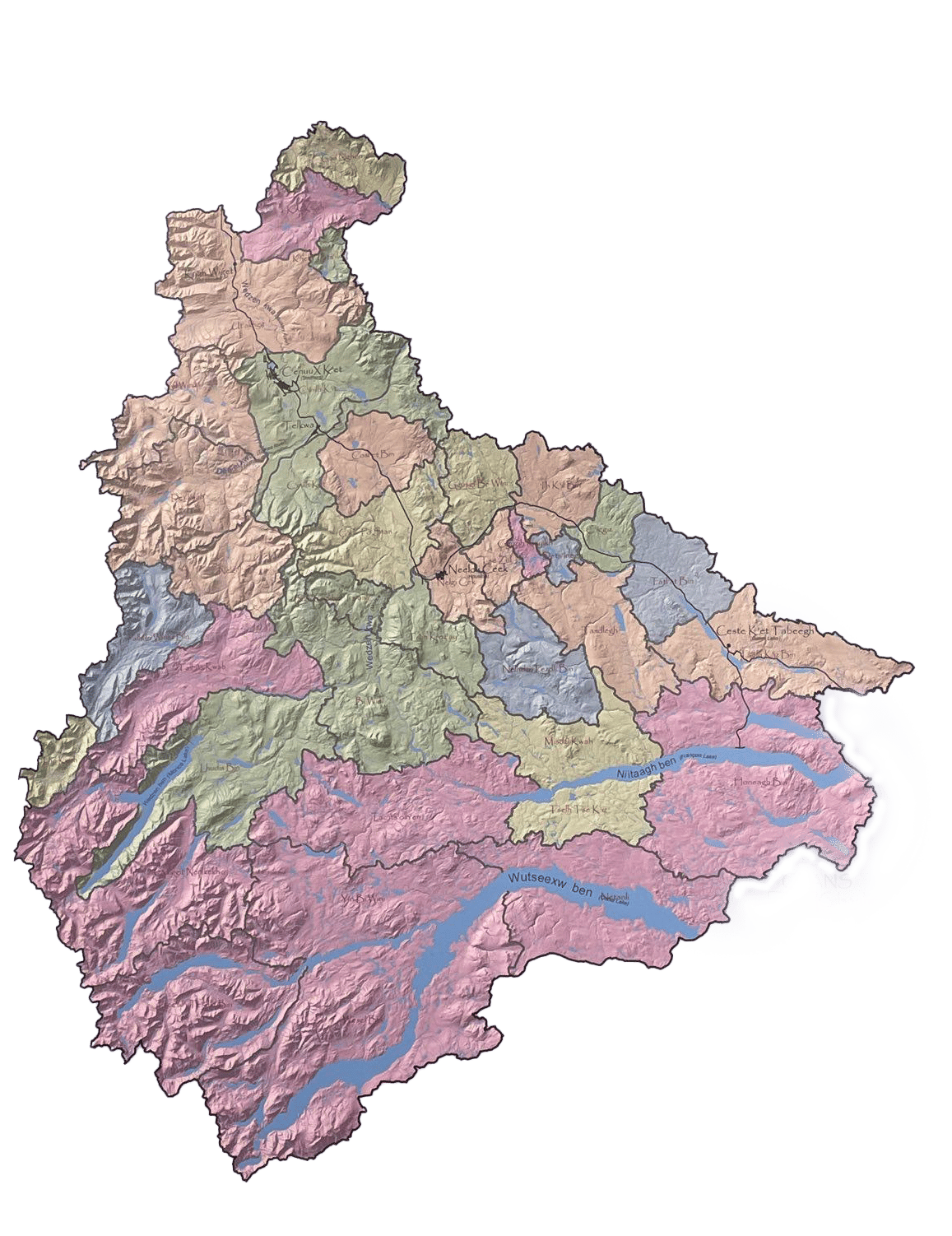 Wetsuweten Land Map