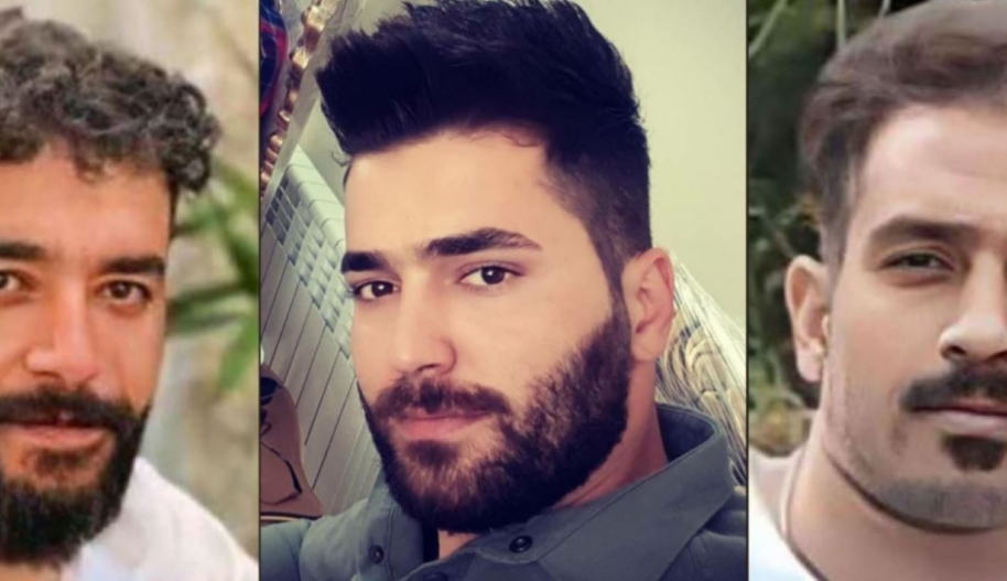 Three men in Iran are at imminent risk of execution. Names from left to right: Saleh Mirhashemi, Majid Kazemi, Saeed Yaghoubi © Private